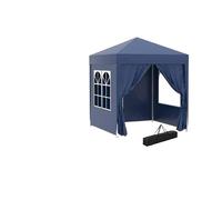 Gazebo Pliant Tonnelle de Jardin escamotable, Tente de réception de Mariage, auvent résistant à l'eau(Black)