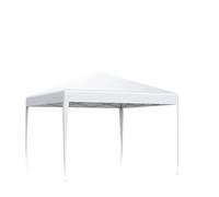 Gazebo Pliant Tonnelle Pop-up, chapiteau, auvent, Tente de Jardin, de Mariage, de Protection Solaire, abri de Maison, Hauteur réglable(3x3m-White-No Sides)