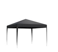 Gazebo Pliant Tonnelle Pop-up, chapiteau, auvent, Tente de Jardin, de Mariage, de Protection Solaire, abri de Maison, Hauteur réglable(3x3m-Black-No Sides)