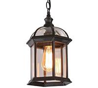 Gazebo Raisin En Aluminium Lampe Suspendue Lumières Pays Lustre Étanche Lanterne De Plafond En Verre Pour Intérieur Extérieur Balcon Couloir Jardin Lustre Led Éclairage Suspendu Made in China