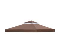 Gazebo Top Replacement, Gazebo Replacement Canopy Top Cover, Waterproof Double-Layer Shade Roof, UV-Resistant Shelter for Outdoor Garden Patio, Fits Standard 10x10Ft Frame