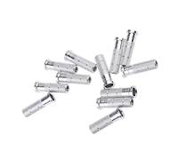 Gazechimp 12 x Inserts De Fleche Tir à Arc Pointe De Flèche en Aluminium Support De Flèchette - Argent, 6.2mm