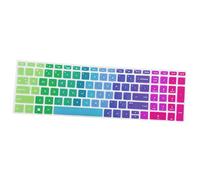 Gazechimp 15.6" Étui de Protection de Clavier en Silicone Impermèable Anti-Poussière Couverture de Clavier pour HP - Arc en Ciel
