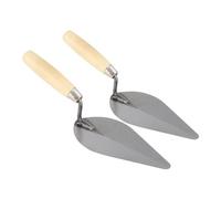 Gazechimp 2 Pièces Truelle Béton Outil Maçonnerie Acier Carbone Truelle Brique Poignée Ergonomique Adapté pour Rénovation Jardin Travaux Carrelage Construction, 2505t175