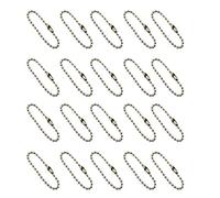 Gazechimp 20pcs 10cm Chaînes de Billes Chaînette pour Scrapbooking Porte-clés Fabrication de Bijoux