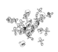 Gazechimp 25pcs Pendentif Sucette Bébé en Alliage Argent Breloques pour Bijoux Artisanat Bricolage DIY