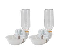 Gazechimp 2X Animaux Buveur Lapin Boire Feeder Abreuvoir Cage Chat Suspendu Distributeur d'eau Appareil Pet Supplies