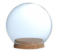 Gazechimp 2x /cloche sous forme de Boule de Verre Affichage Divers Décors et Accessoires avec Base En Bois