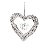 Gazechimp 2x Couronne de Rotin Suspendue Vintage pour La Décoration de La Saint-Valentin