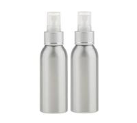 Gazechimp 2x Vaporisateur à Brouillard en Aluminium Réutilisable Atomiseur Spray Bouteille Vide à Lotion Parfum - 40ml / 50ml / 100ml / 120ml - 100ml