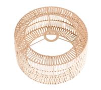 gazechimp Abat-jour en corde de papier de style bohème, abat-jour rustique tissé pour extérieur, chambre à coucher, cuisine, îlot, restaurant, taille L