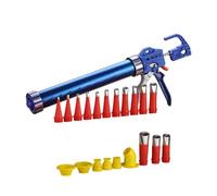 Gazechimp Caulking Machine Distributeur de Joint Silicone Applicateur de Mastic Manuel Métal Buse Alliage Aluminium Système Portatif Convient pour Verre Fenêtre, avec Buse