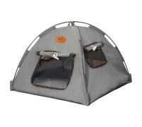 Gazechimp Chat Tent Tente Abri pour Animaux en Oxford Design Rideau Espace Respirant Lit Portable Doublure Aluminium Convenant Extérieur Intérieur Chambre D'Ani, M