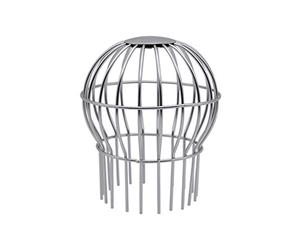 Gazechimp Crépine de Filtre en Acier Inoxydable 304 de Garde de Gouttière, Arrête Le Blocage des Graines de Feuilles et d'autres Outils de Nettoyage de Gouttièr - 96mm