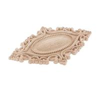 Gazechimp Decor de Meubles Décisifs Peintille de 2x-Bois Sculptés 25x15cm