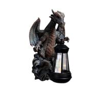 Gazechimp Décoration Lumineuse Solaire En Forme de Dragon pour Clôtures Extérieures et Jardin