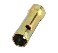Gazechimp Double Fin Outil De Prise Boîte De Clé à Bougie Hexagonale Spark Plug 16mm 18mm Bronze