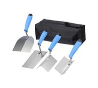 Gazechimp Ensemble de 4 Truelles à Plâtre pour Béton, Truelles pour Cloisons Sèches, pour La Décoration Murale