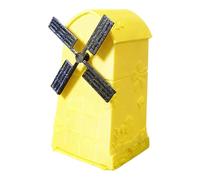 Gazechimp Filtre Aquarium Moulin à Vent Système de Filtration Dynamique Accessoire Décoratif Fonction Silencieuse Montage Simple Matériau PP pour Aquariums de P, Jaune