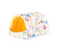 Gazechimp Hamster Bed Abri Fermé pour Furet Lit pour Hamster Maison à pour Gerbille Velours Doux Maintien Au Chaud Lavage Facile Adapté Au Sommeil et, L