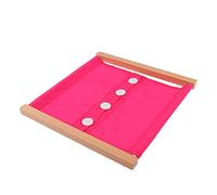 Gazechimp Jeux Educatif Enfant Bébé Montessori Matériel Vie Pratique Quotidien Famille Ecole Jouet en Bois - Plaque de Laçage de Boutons de Vêtements