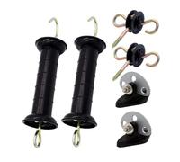 Gazechimp Lot de 2 Poignées de Clôture électrique avec Ressort pour Pâturages Agricoles et D'élevage