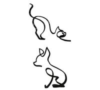 Gazechimp Lot de 2 Sculptures Figurines d'animaux Statues pour Décoration de Bureau