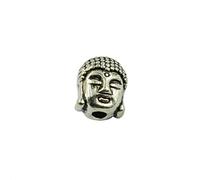 Gazechimp Lot de 20pcs Perles Bijoux Argent Tibétain Forme Bouddha 3D Fabrication de Bijoux DIY