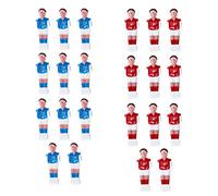 Gazechimp Lot de 22pcs Joueur de Baby-Foot Foosball Pièce Remplacement pour Baby-Foot - Rouge Et Bleu