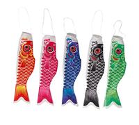 Gazechimp Lot de 5pcs 40cm Japonais Banderole Koinobori en Forme de Carpe Couleur Différent