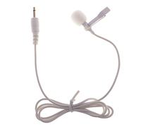 Gazechimp Mini Microphone Lavalier Blanc Micro Jack 3.5 mm Enregistrement Voix pour Smartphone iPhone