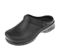 Gazechimp Paire Chaussures Unisexe Sabots d'Infirmier Médecin Hopital Mules avec Bretelles Antidérapants et Imperméables - Noir, 39