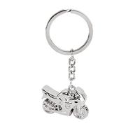 Gazechimp Porte clé Moto Argenté avec Gravure Porte Clef pour homme