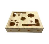 Gazechimp Puzzle Interactif en Bois en Forme de Chat - Coffret à Jouets Amusant pour Regarder et