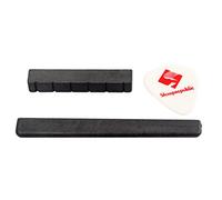 Gazechimp Sillet de Tête + Sillet de Chevalet Noir + Médiator Plastique Pièces de Remplacement pour Guitare Classique