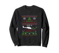 Gazelle Hélicoptère Militaire Motif Produit de Noël Sweatshirt