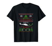 Gazelle Hélicoptère Militaire Motif Produit de Noël T-Shirt