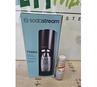 SodaStream Machine à soda TERRA – Noire – 1 bouteille compatible lave-vaisselle + 1 recharge gaz 60L
