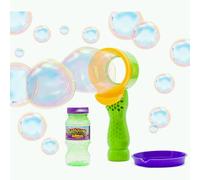 Gazillion Bubbles VorTech Wand - Ventilateur à Bulles Portable sans pales - Sûr, sans pales - Idéal pour s'amuser en Plein air - Comprend Une Solution à Bulles de 113,4 g, Vert
