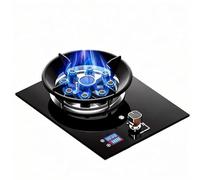 Gaziniere À Gaz, Portable D'intérieur, Cuisinière À Gaz En Verre Trempé De 5,2 KW, Brûleur De Cuisinière De Avec Fonction De Minuterie(LPG)