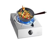 Gaziniere Gaz 5,2 KW, Neuf Cavités, Feu Élevé, Plaque De Cuisson Simple Brûleur, Cuisinière À Allumage Automatique En Acier Inoxydable, Avec Protection(LPG)