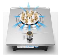 Gaziniere Gaz, Cuisinière À Gaz À Port Unique, Poêle À Frire À Anneau De Feu De Table À Gaz Encastrée Fierce Fire Stove 7KW, Réchaud De Camping En Acier Inoxydable Avec Protection Anti-extinction(LPG)