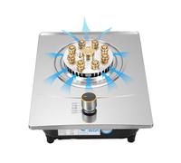 Gaziniere Gaz, Cuisinière À Gaz À Port Unique, Poêle À Frire À Anneau De Feu De Table À Gaz Encastrée Fierce Fire Stove 7KW, Réchaud De Camping En Acier Inoxydable Avec Protection Anti-extinction(LPG)