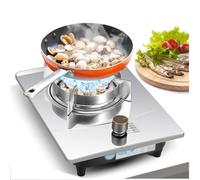 Gaziniere Gaz, Cuisinière À Gaz À Port Unique, Poêle À Frire À Anneau De Feu De Table À Gaz Encastrée Fierce Fire Stove 7KW, Réchaud De Camping En Acier Inoxydable Avec Protection Anti-extinction(LPG)