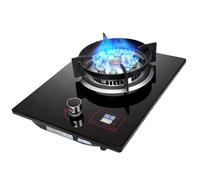 Gaziniere Gaz, Cuisinière À Gaz En Verre Trempé, Table De Cuisson À Gaz 1 Brûleur, Convertible NG/LPG, Table De Cuisson À Gaz De Camping Noire Intégrée, Protection Contre Les Pannes De Flamme(LPG)
