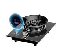 Gaziniere Gaz, Cuisinière À Gaz Portable D'intérieur - Cuisinière À Gaz En Verre Trempé De 5,2 KW, Brûleur De Cuisinière De Cuisine Domestique Avec Fonction De Minuterie(NG)