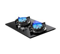 Gaziniere Gaz - Cuisiniere Gaz 5,2 KW, Minuterie À Feu Vif À Neuf Cavités, Protection Contre Les Extinctions Accidentelles, Plateau De Table Autoportant En Verre(LPG)