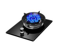 Gaziniere Gaz - Cuisiniere, Poêle En Verre Trempé, Cuisinière À Gaz Portative Domestique, Brûleur Facile À Nettoyer, Cuisinière À Gaz À Contrôle De Flamme Réglable (Size : NG)