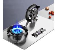 Gaziniere Gaz, Cuisinière Portative À Double Gaz, Cuisinières À Gaz Doubles De 5,2 KW, Cuisinières À Gaz De Table Et Encastrées, Facile À Nettoyer, Cuisiniere Gaz(LPG)