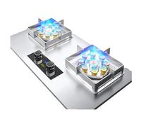 Gaziniere Gaz - Cuisinière, Table De Cuisson À Gaz Encastrée En Verre Trempé, Brûleurs Faciles À Nettoyer Pour Un Usage Domestique, Table De Cuisson À Gaz Avec Sécurité Enfant (Color : B, Size : NG